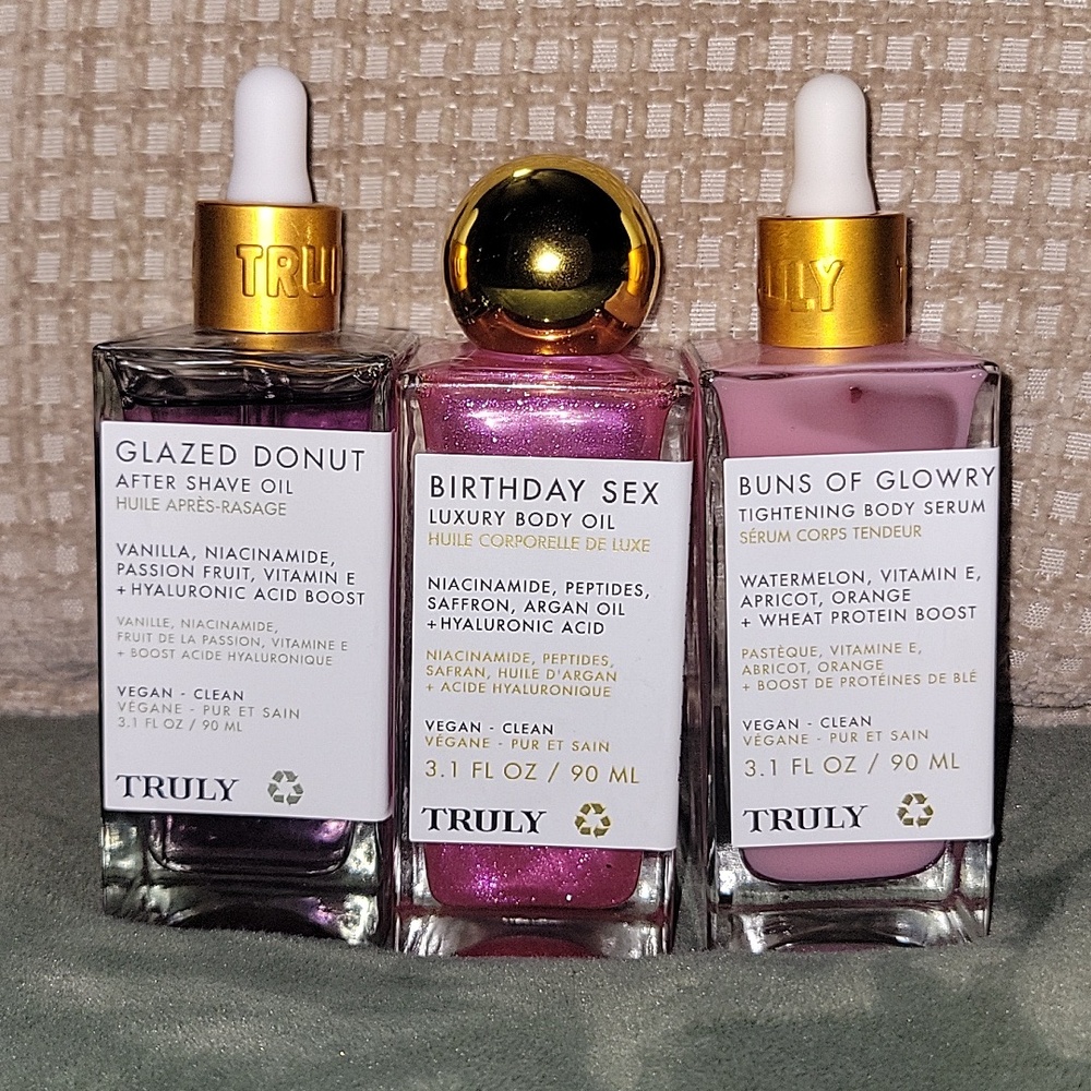 Set Of 3 Truly Body Serums & Oils